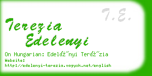 terezia edelenyi business card